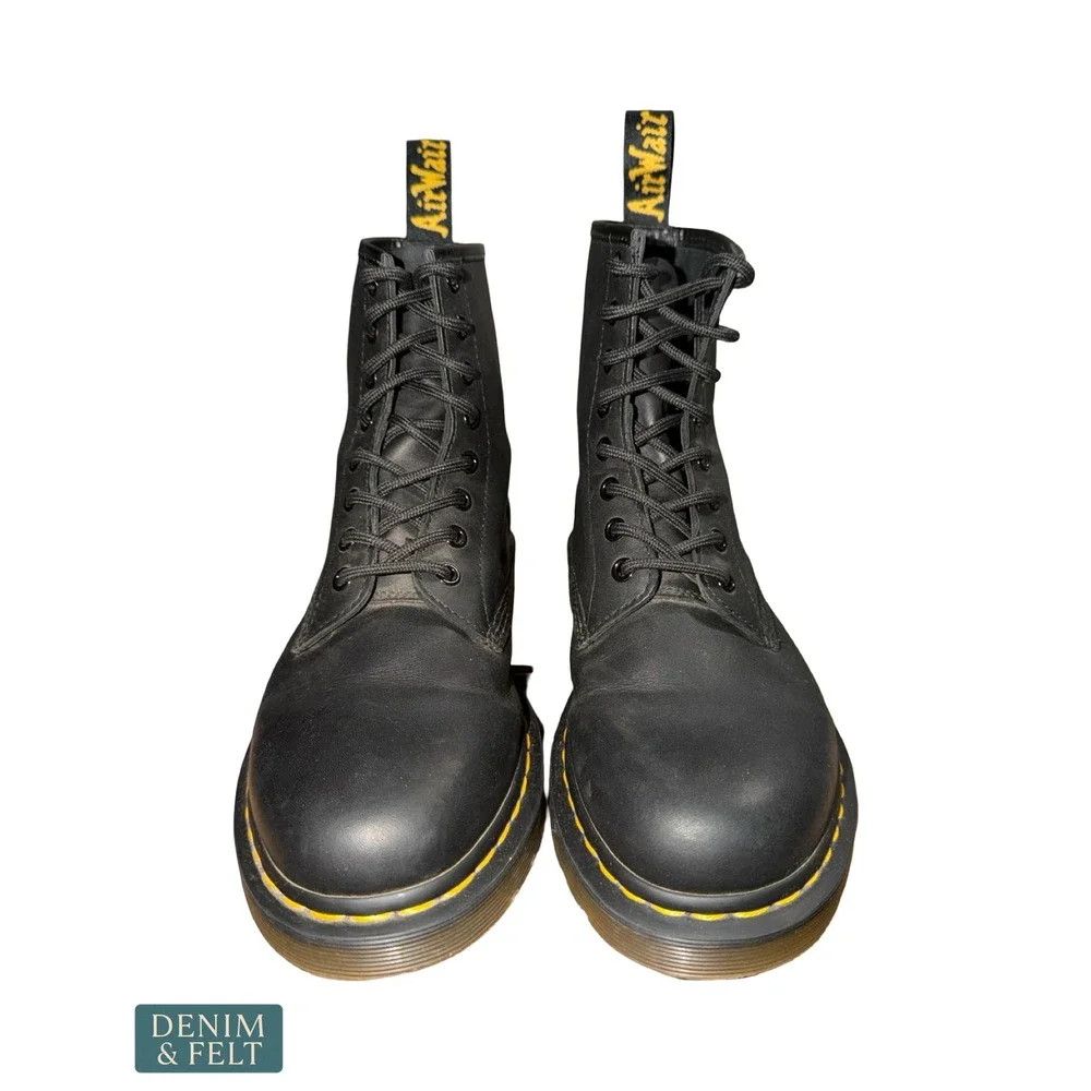 NEW Dr. Martens 1460 Smooth Leather Lace Up Boots Black W 10 M 9